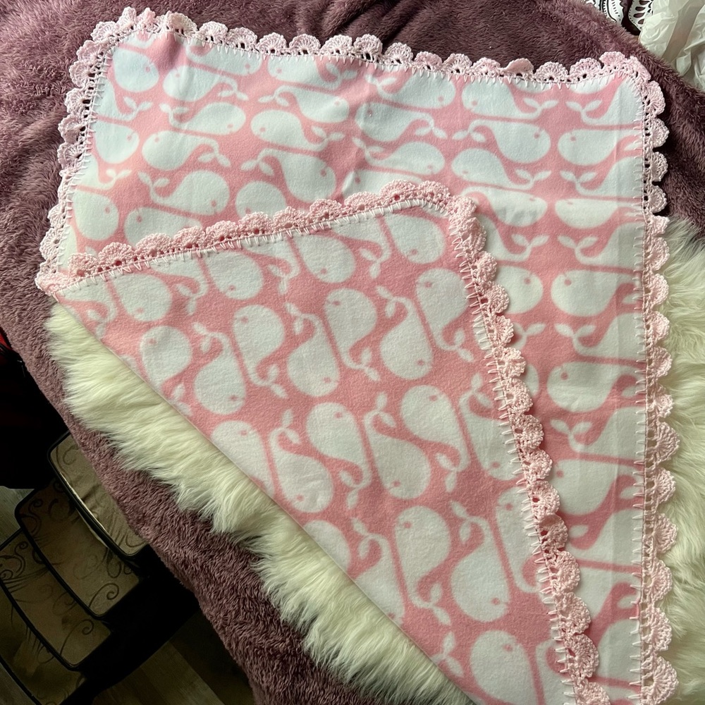 Soft Fleece/Crochet Blanket